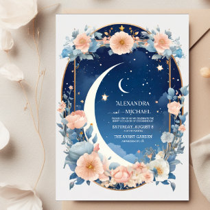 Elegant, Modern Celestial Constellations Wedding Invitation