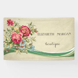 Elegant Modern Chic  Flowers Banner