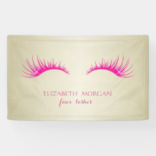 Elegant Modern Chic  Glamourous ,Faux Lashes Banner