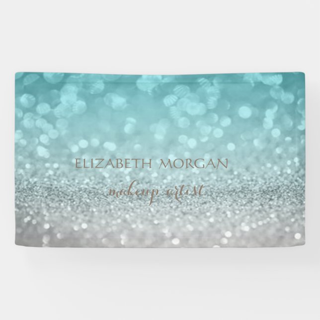 Elegant Modern Chic Glamourous Glittery Bokeh Banner (Horizontal)