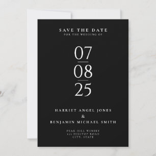 Elegant Modern Chic Wedding Save the Date