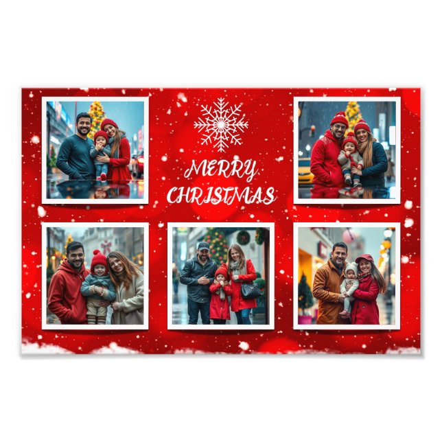 Elegant Modern Christmas Family Photo Design (Front)