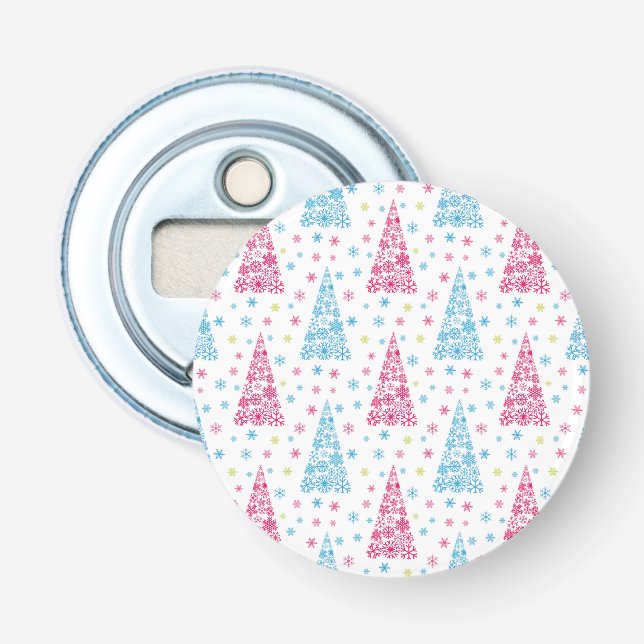 Elegant Modern Christmas tree Bottle Opener (Front)