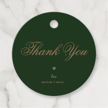 Elegant Modern Classic Emerald Green Gold Wedding