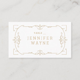 Elegant modern classic vintage wedding place cards