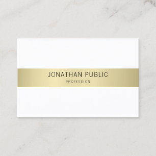 Elegant Modern Clean Design Luxury Trendy Plain Business Card