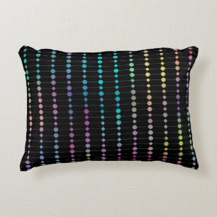 Elegant Modern Colourful Beads Circles Dots Patter Decorative Cushion