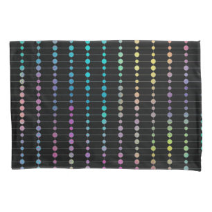Elegant Modern Colourful Beads Circles Dots Patter Pillowcase