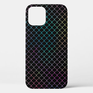 Elegant Modern Colourful Fence Chain Pattern iPhone 12 Pro Case