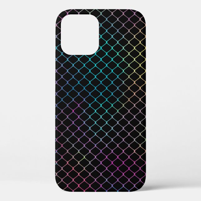 Elegant Modern Colourful Fence Chain Pattern | Case-Mate iPhone Case (Back)