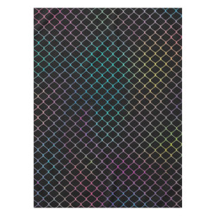 Elegant Modern Colourful Fence Chain Pattern Tablecloth