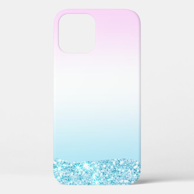 Elegant Modern colourful gradient glitter Rainbow Case-Mate iPhone Case (Back)