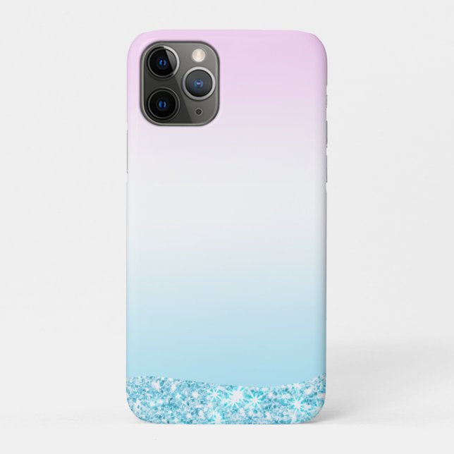 Elegant Modern colourful gradient glitter Rainbow Case-Mate iPhone Case (Back)