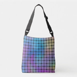 Elegant Modern Colourful Squares Tiles Pattern Crossbody Bag