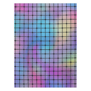 Elegant Modern Colourful Squares Tiles Pattern   Tablecloth