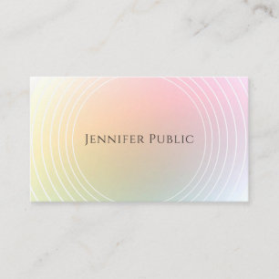 Elegant Modern Colourful Template Professional Business Card