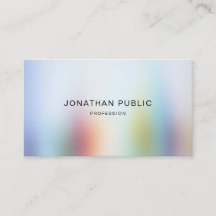 Elegant Modern Colourful Template Professional Business Card