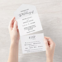 Elegant Modern Complete RSVP Wedding
