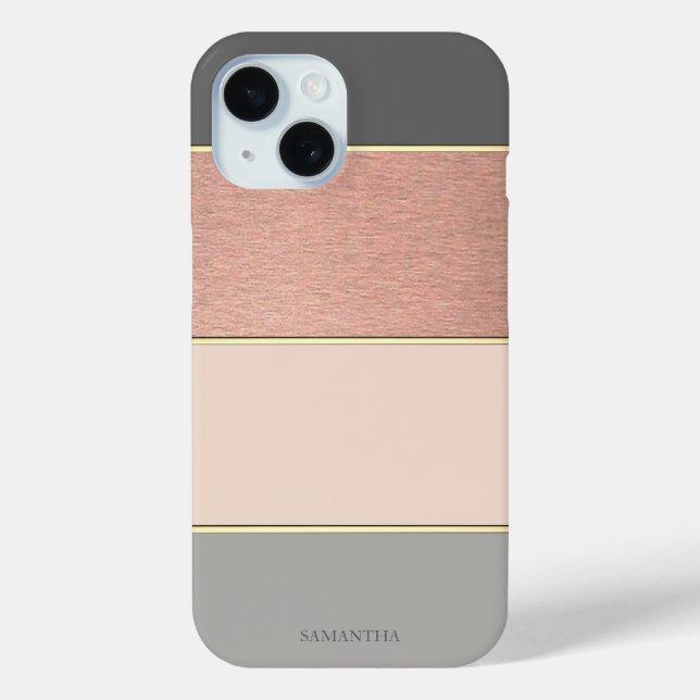 Elegant Modern Cool Striped  Case-Mate iPhone Case (Back)