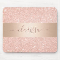 Elegant modern copper rose gold glitter