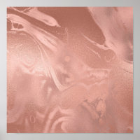 Elegant modern copper rose gold marble look