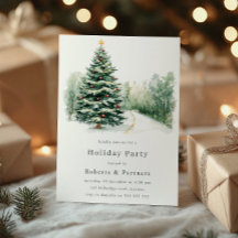 Elegant Modern Corporate Christmas Holiday Party