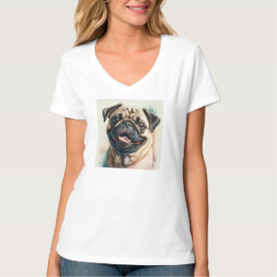 Elegant Modern Custom Add Your Own Photo V-Neck T-Shirt