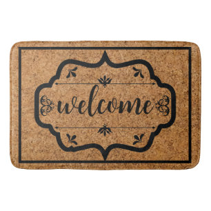 Elegant Modern Custom Decorated welcome Bath Mat