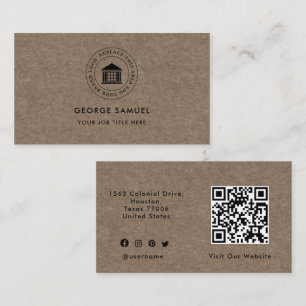 Elegant Modern Custom Logo Minimalist Simple Business Card