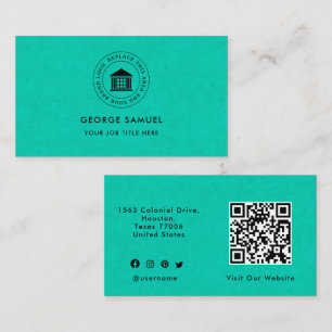 Elegant Modern Custom Logo Minimalist Simple Business Card