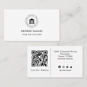 Elegant Modern Custom Logo Minimalist Simple Business Card