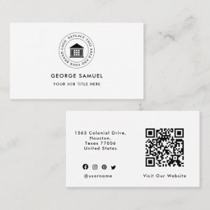 Elegant Modern Custom Logo Minimalist Simple Business Card