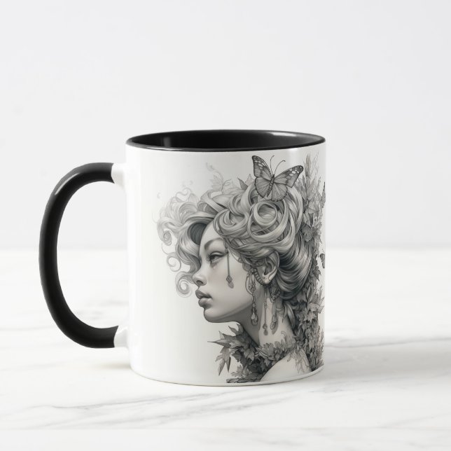 Elegant Modern Custom Photo and Personalised Mug (Left)