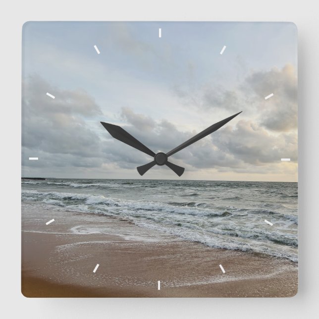 Elegant Modern Custom Wall Clock Add Your Own  (Front)