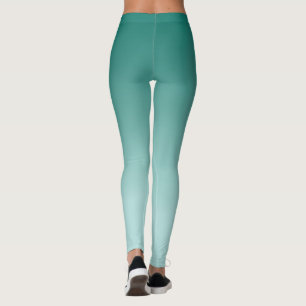 Elegant Modern Cute Template Teal Gradient Womens Leggings