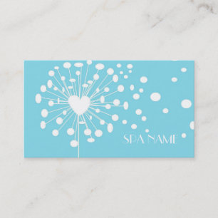 Elegant Modern Dandelion Massage Therapy Business Card