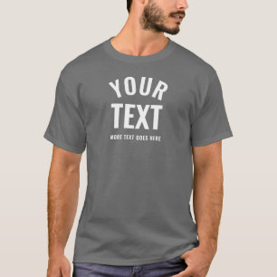 Elegant Modern Dark Grey Best Template Mens T-Shirt
