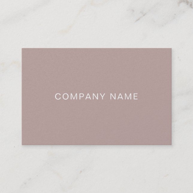 Elegant Modern Design Professional Plain Luxury Business Card (Front)