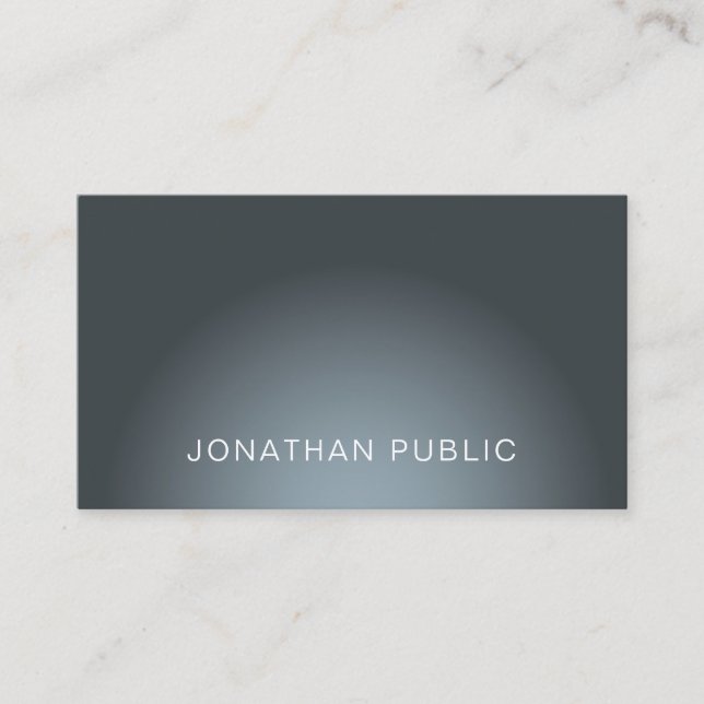 Elegant Modern Design Trendy Plain Professional Business Card (Front)