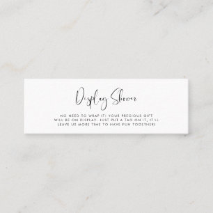 Elegant & Modern Display shower card
