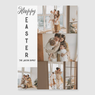 elegant modern Easter, family four photo collage
