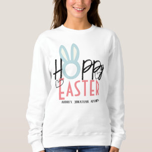 elegant modern Easter, family three photo collage Sweatshirt