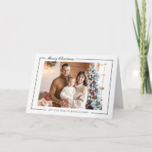 Elegant Modern Family Christmas Greeting Card