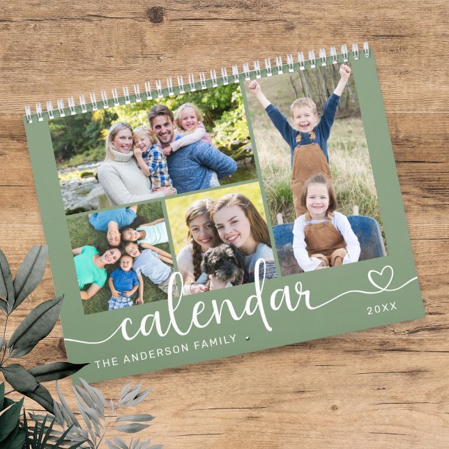 Elegant Modern Family Photos 2026 Calendar (Creator Uploaded)