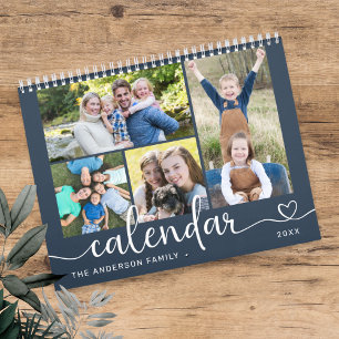 Elegant Modern Family Photos 2027 Calendar