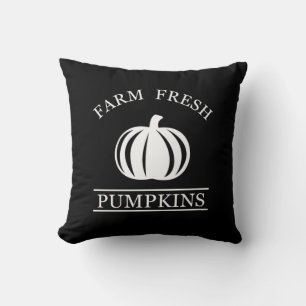 Elegant modern farm fresh pumpkins fall autumn cushion