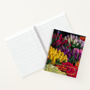 Elegant Modern Floral Gold Notebook