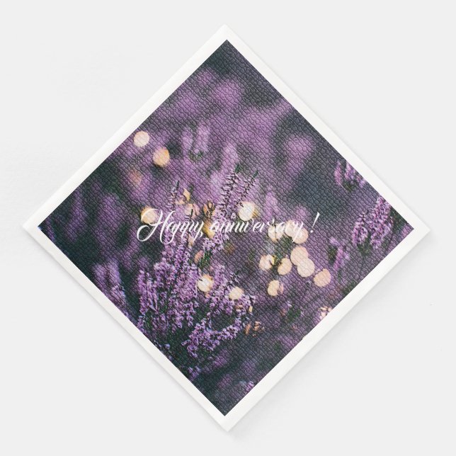 Elegant Modern Floral Napkin (Corner)