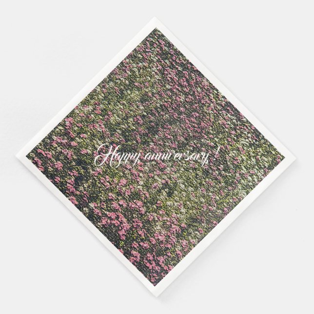 Elegant Modern Floral Napkin (Corner)