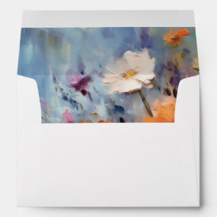 elegant modern floral theme envelope